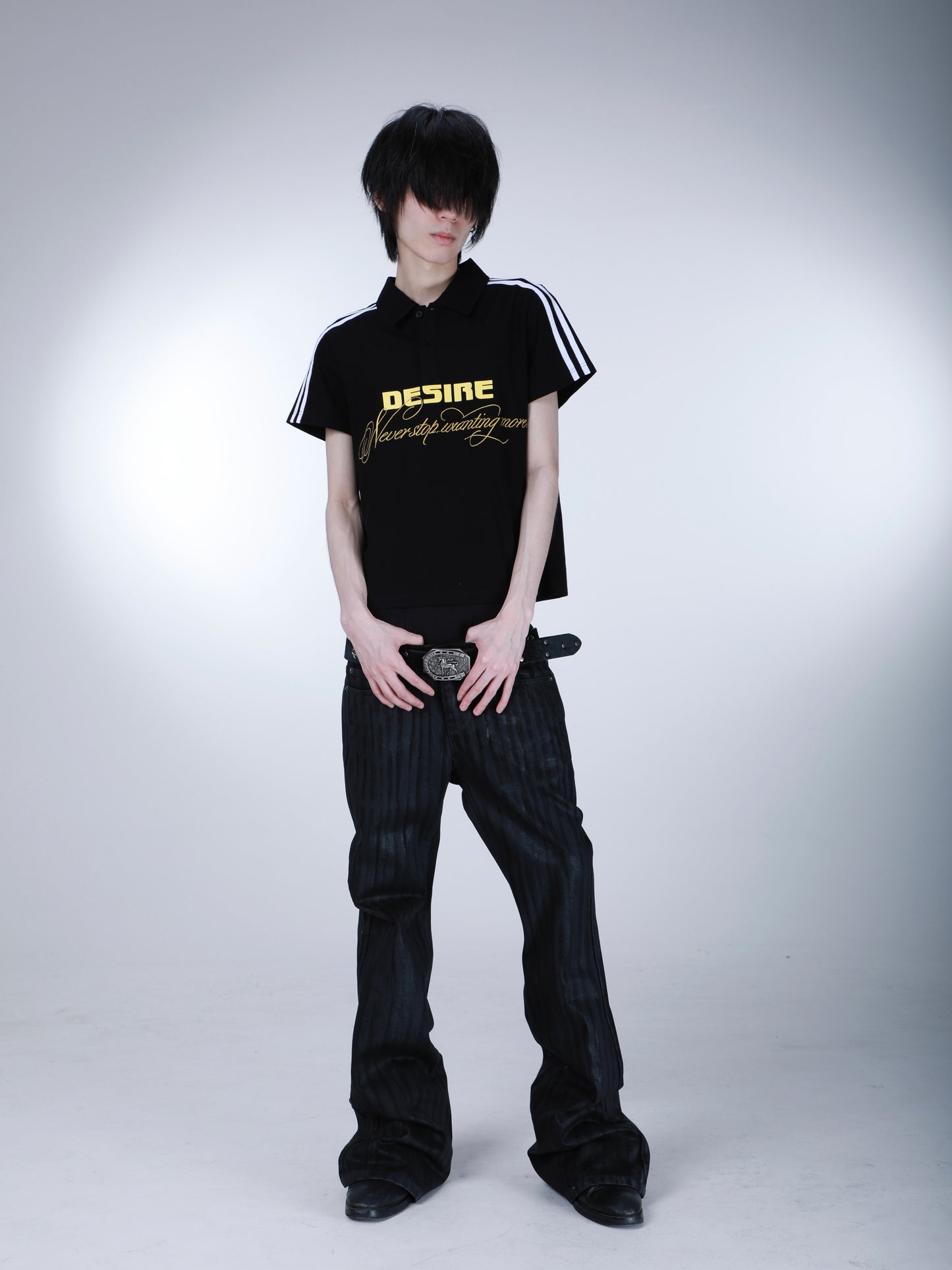 SEXXDEVIL "DESIRE" Waxed Denim Jeans