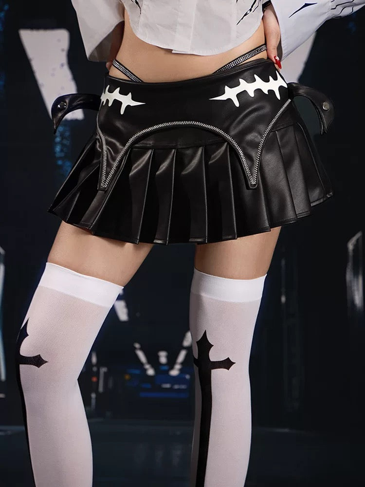 SEXXDEVIL Little Devil Leather Skirt