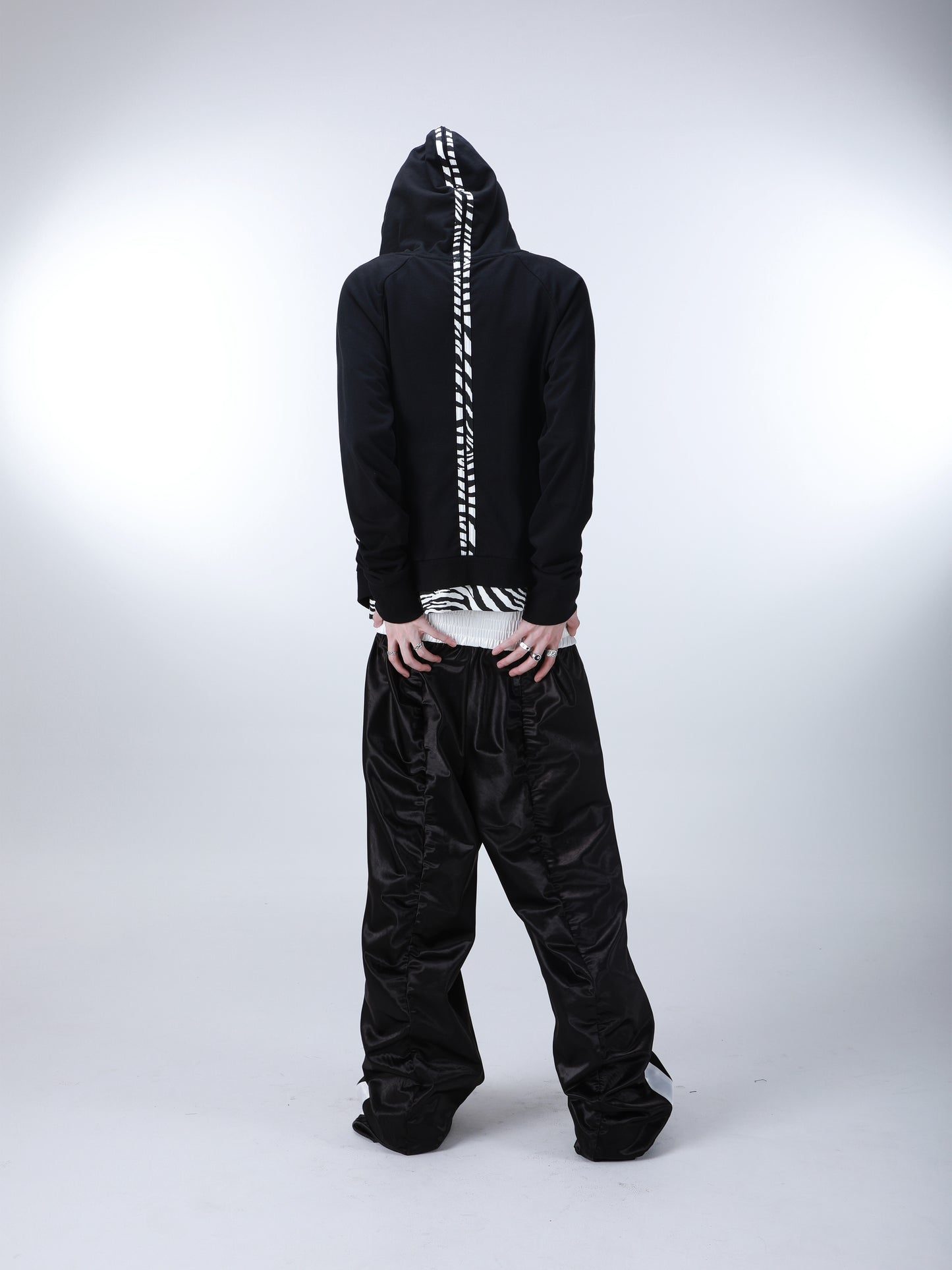 SEXXDEVIL "DESIRE" Zebra Zip-Up Hoodie