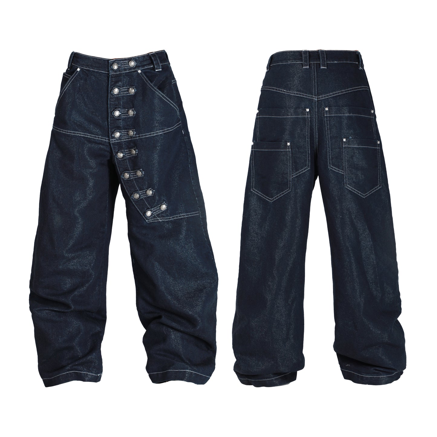 SEXXDEVIL Napoleon Silver-Thread Jeans