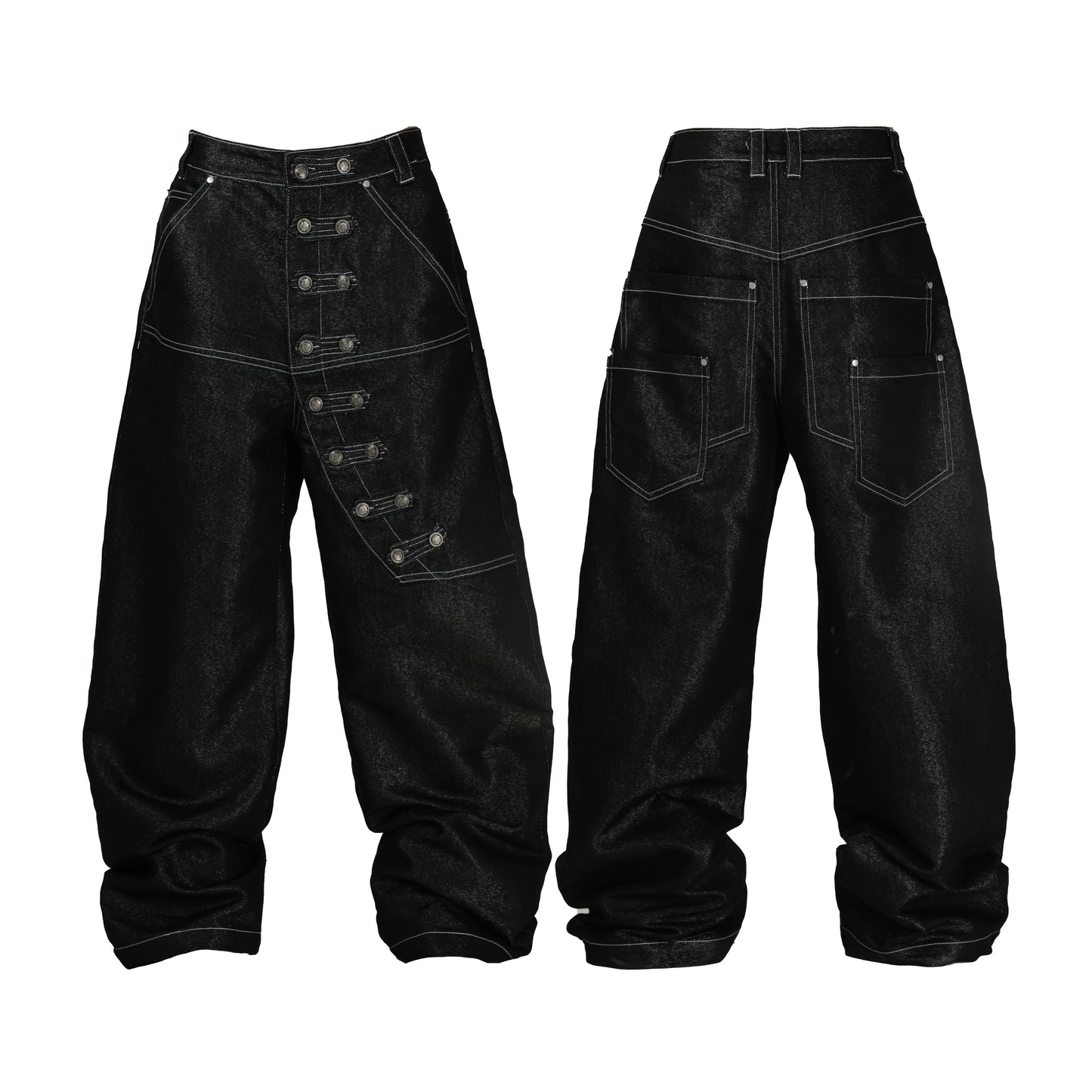 SEXXDEVIL Napoleon Silver-Thread Jeans