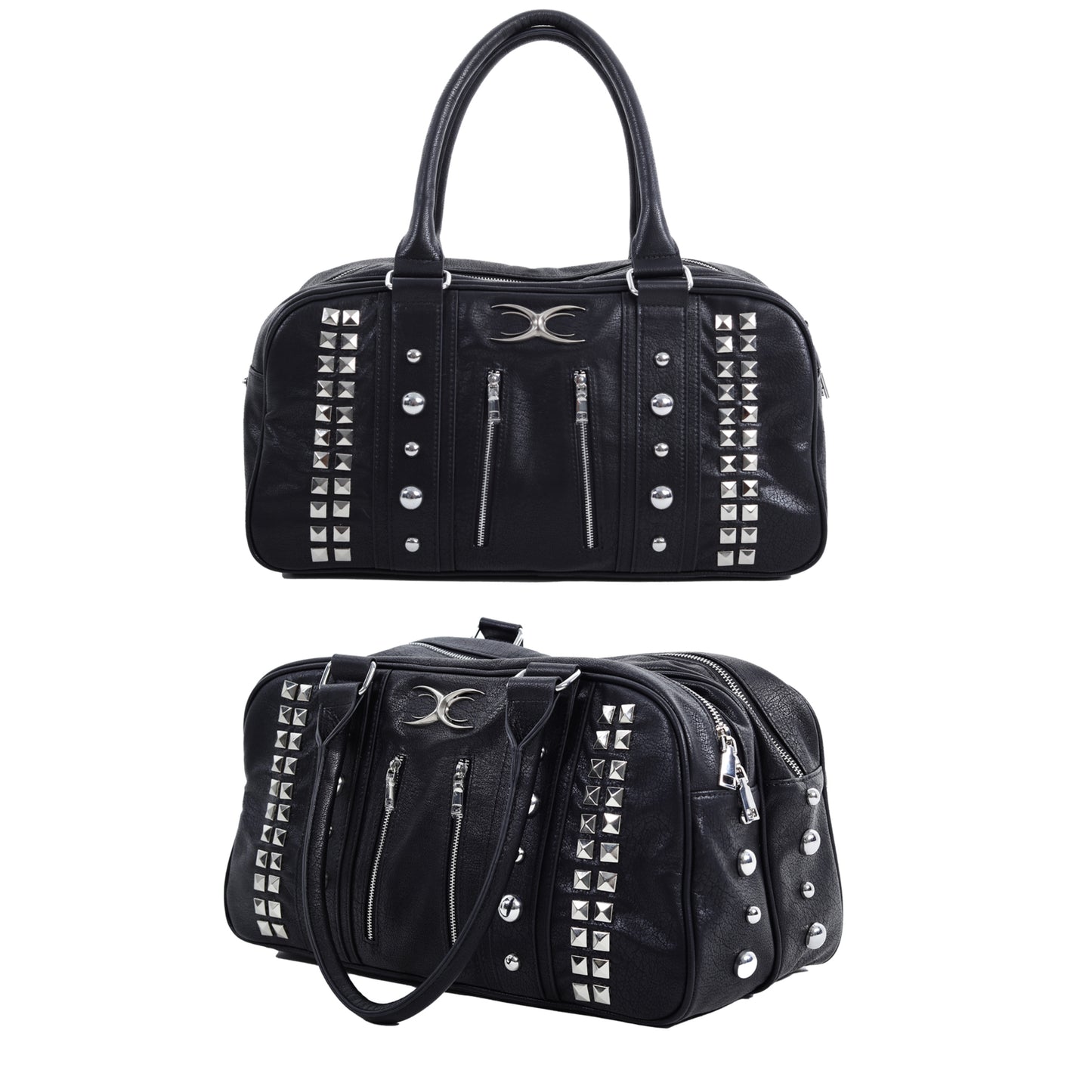 SEXXDEVIL Studded Leather Handbag