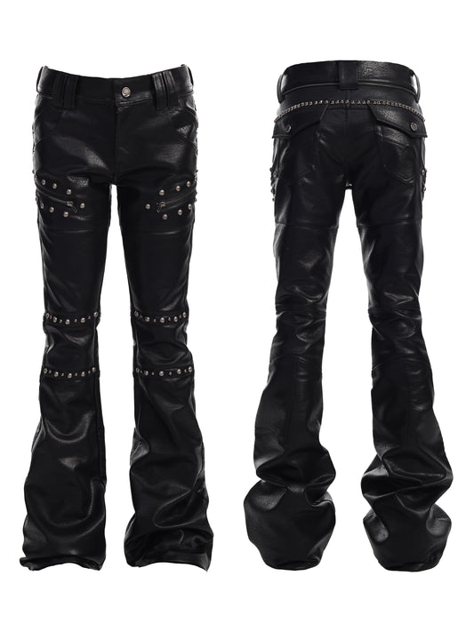 SEXXDEVIL Faux Leather Drift Trousers