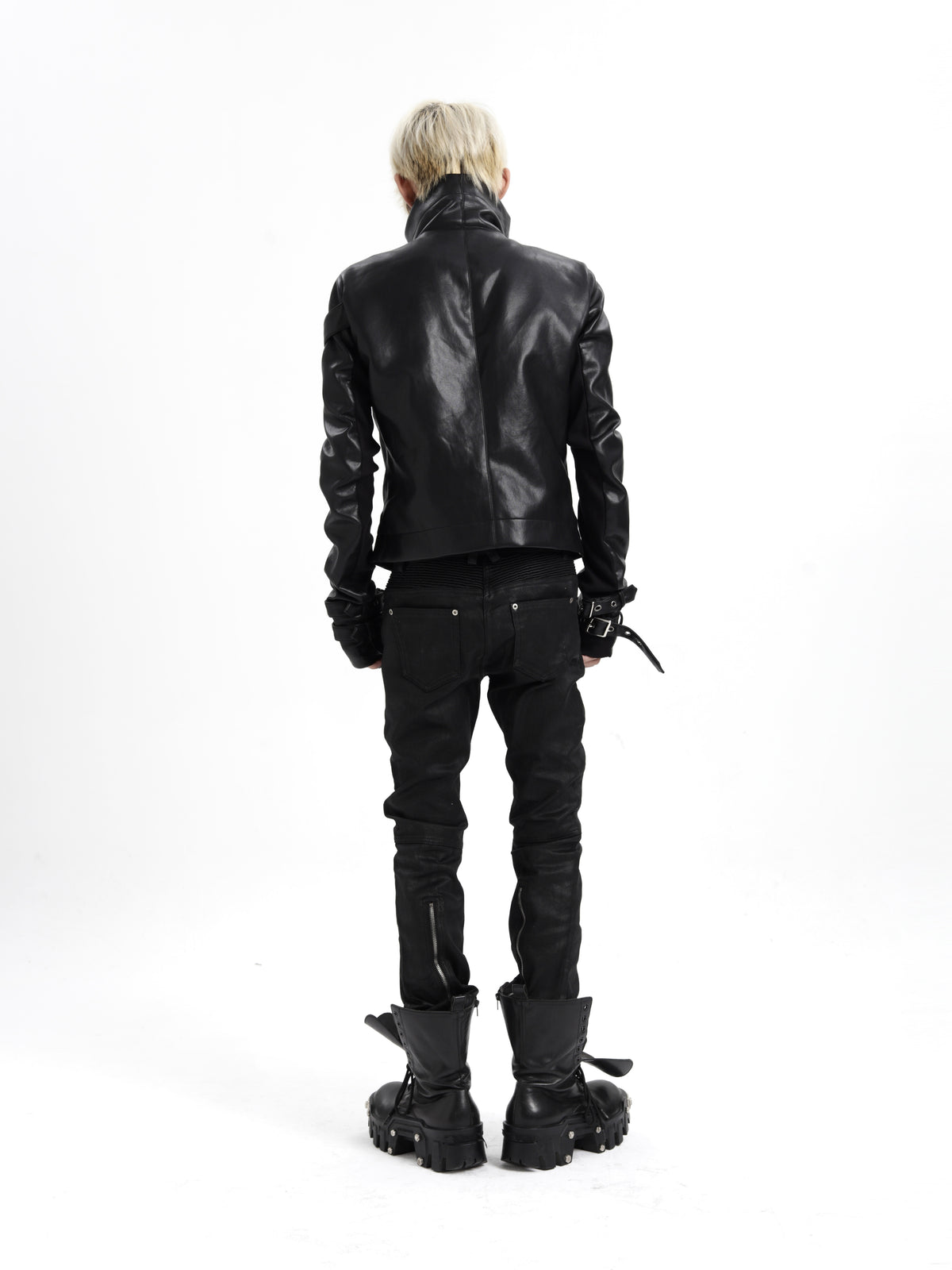 SEXXDEVIL Strap-Detail Leather Jacket