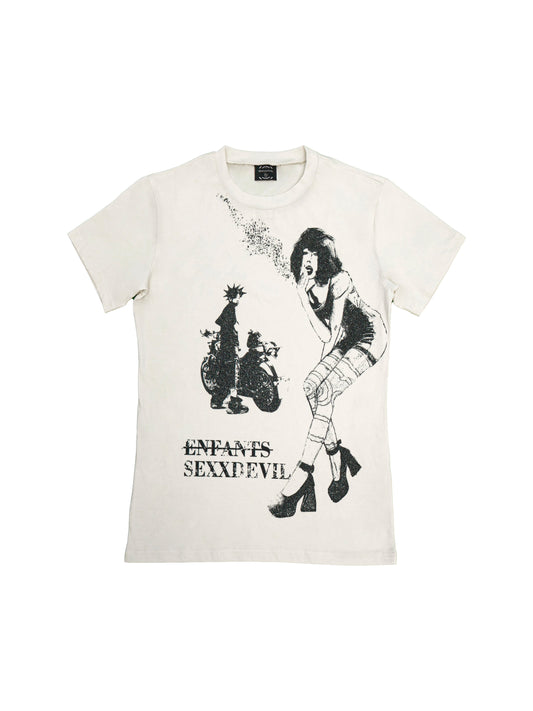 SEXXDEVIL Enfants punk portrait T-shirt