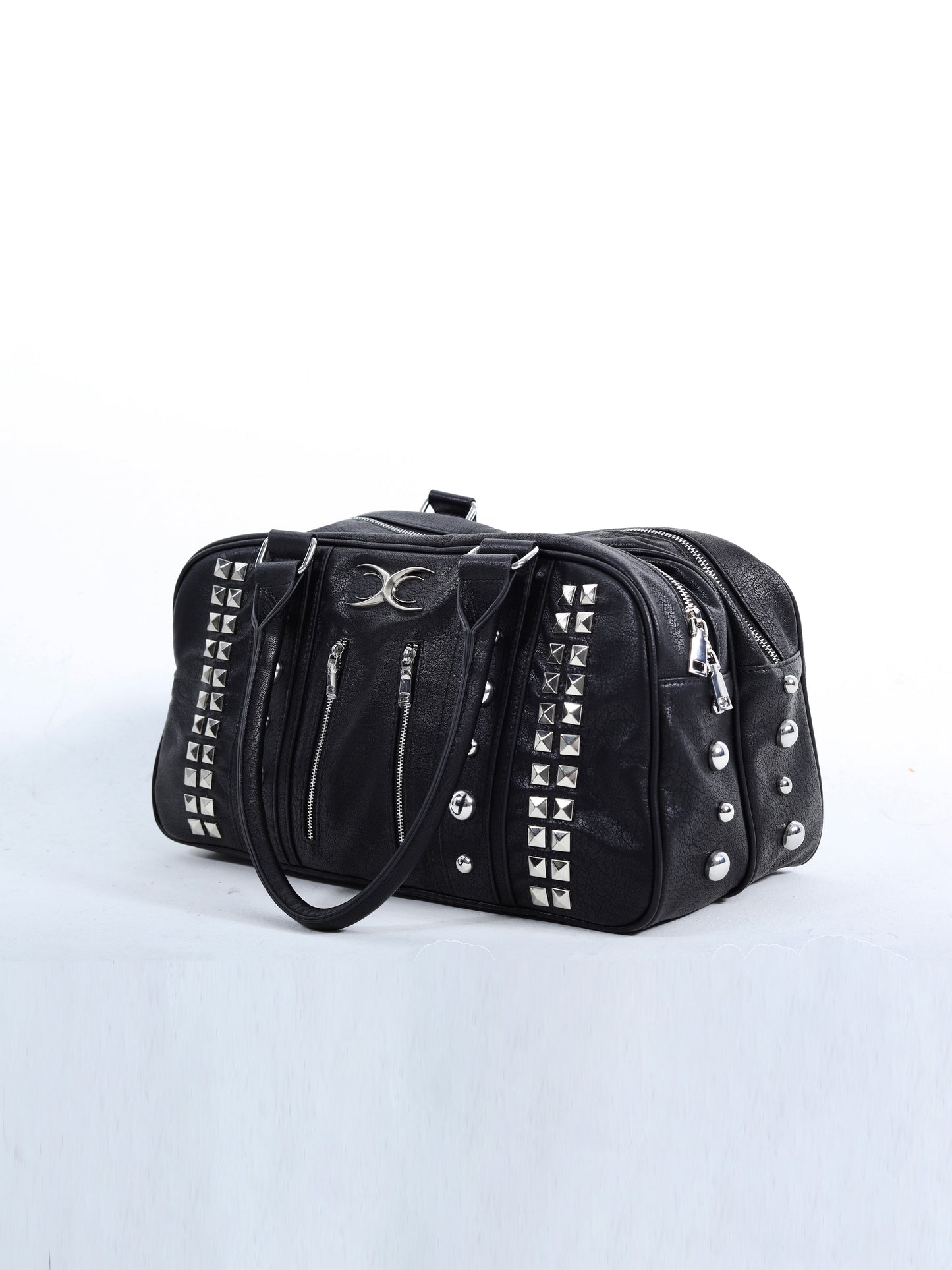 SEXXDEVIL Studded Leather Handbag
