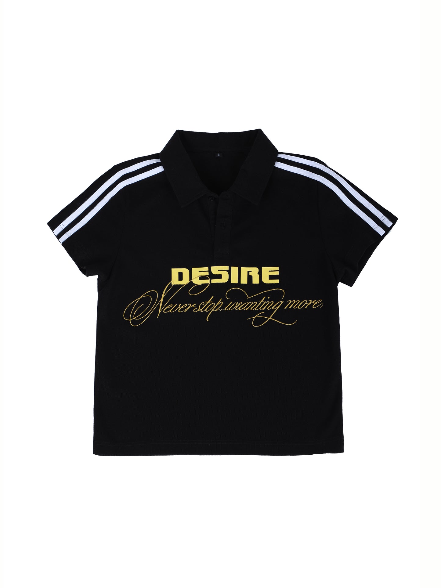 SEXXDEVIL“DESIRE” Black&Gold Polo Shirt