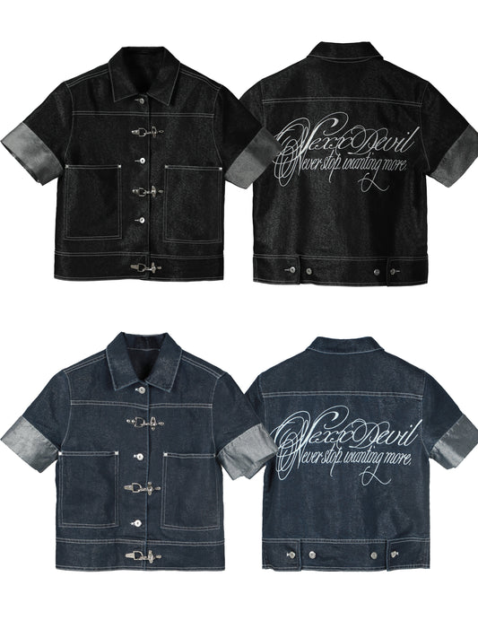SEXXDEVIL Silver-lined Denim Jacket