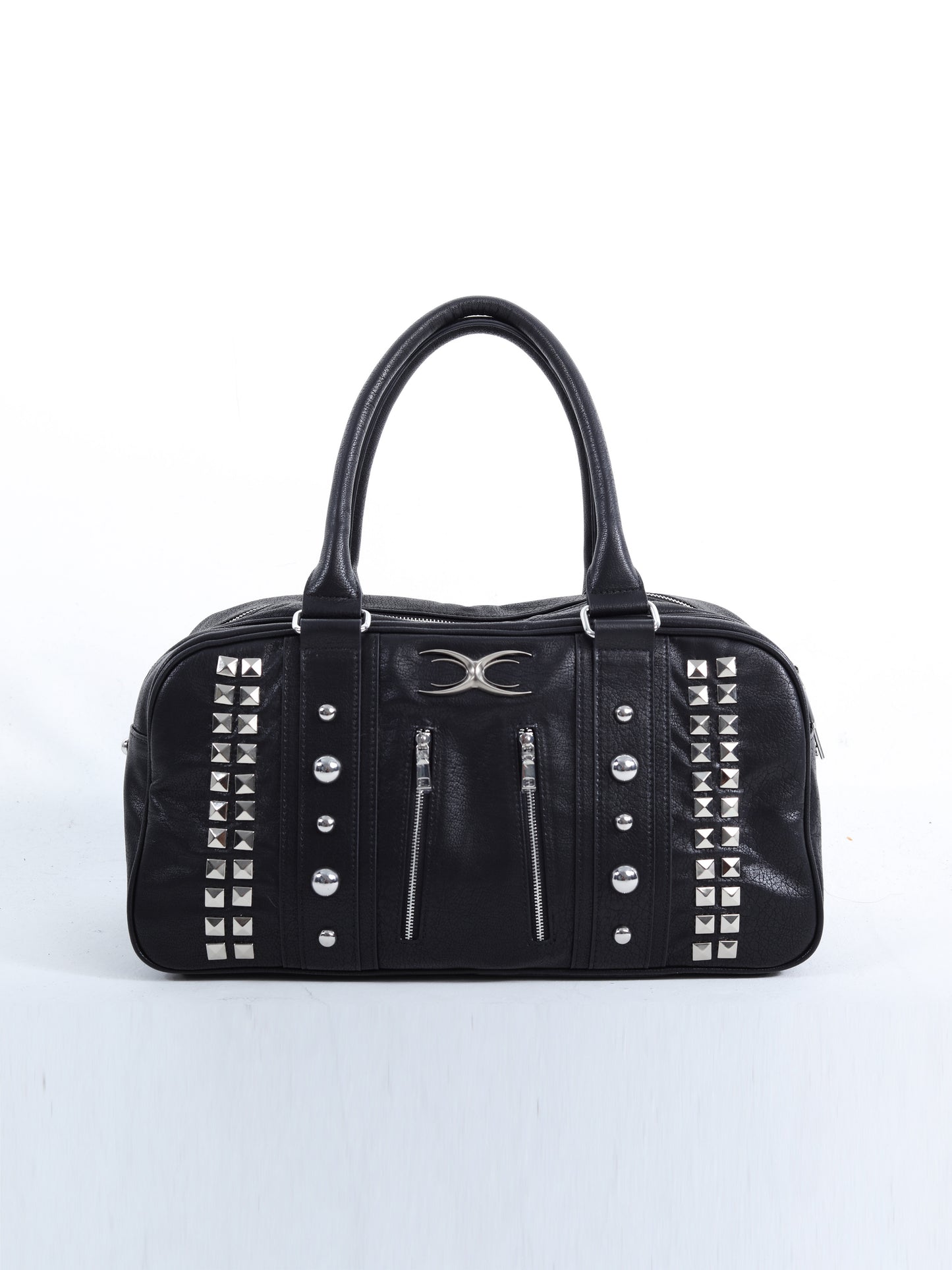 SEXXDEVIL Studded Leather Handbag