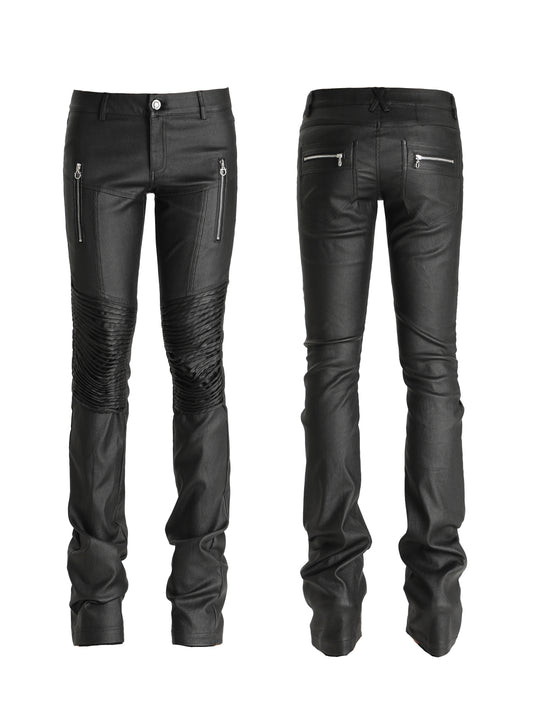 SEXXDEVIL Fringe Leather Pants