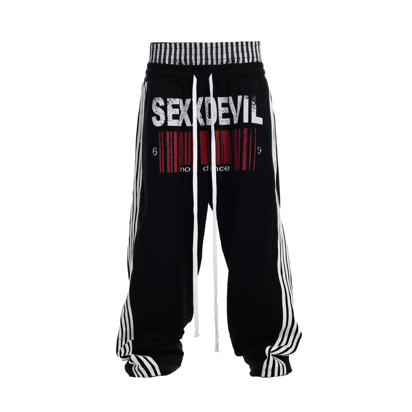 SEXXDEVIL Dual-Waist Striped Sweatpants