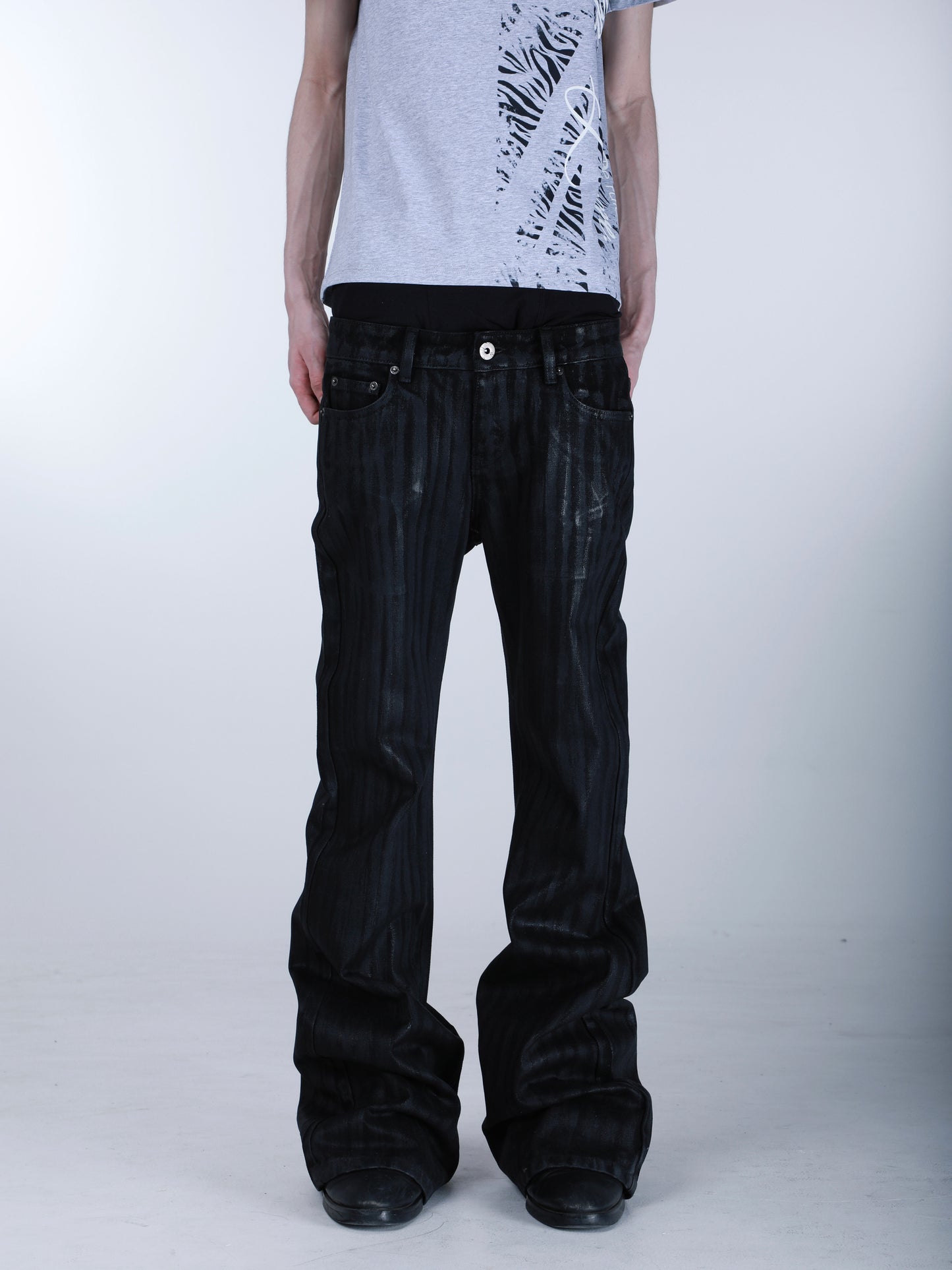 SEXXDEVIL "DESIRE" Waxed Denim Jeans