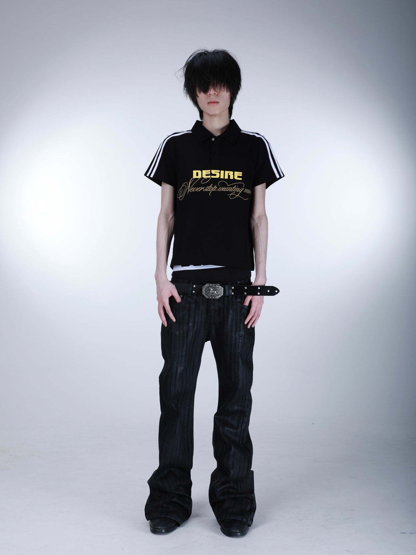 SEXXDEVIL "DESIRE" Waxed Denim Jeans