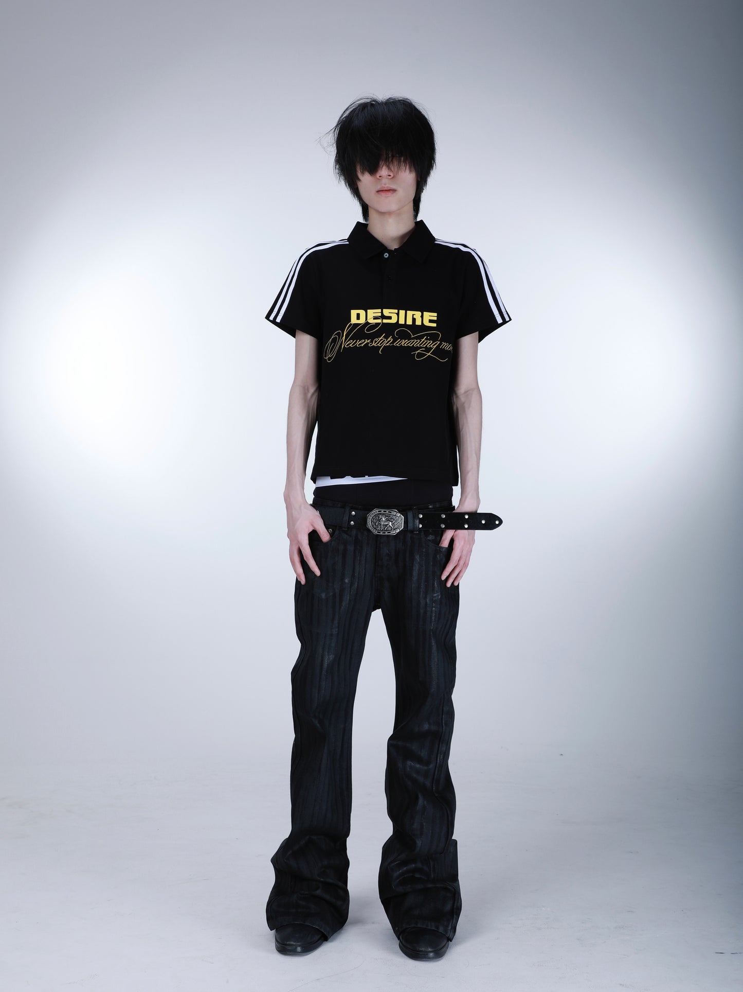 SEXXDEVIL“DESIRE” Black&Gold Polo Shirt