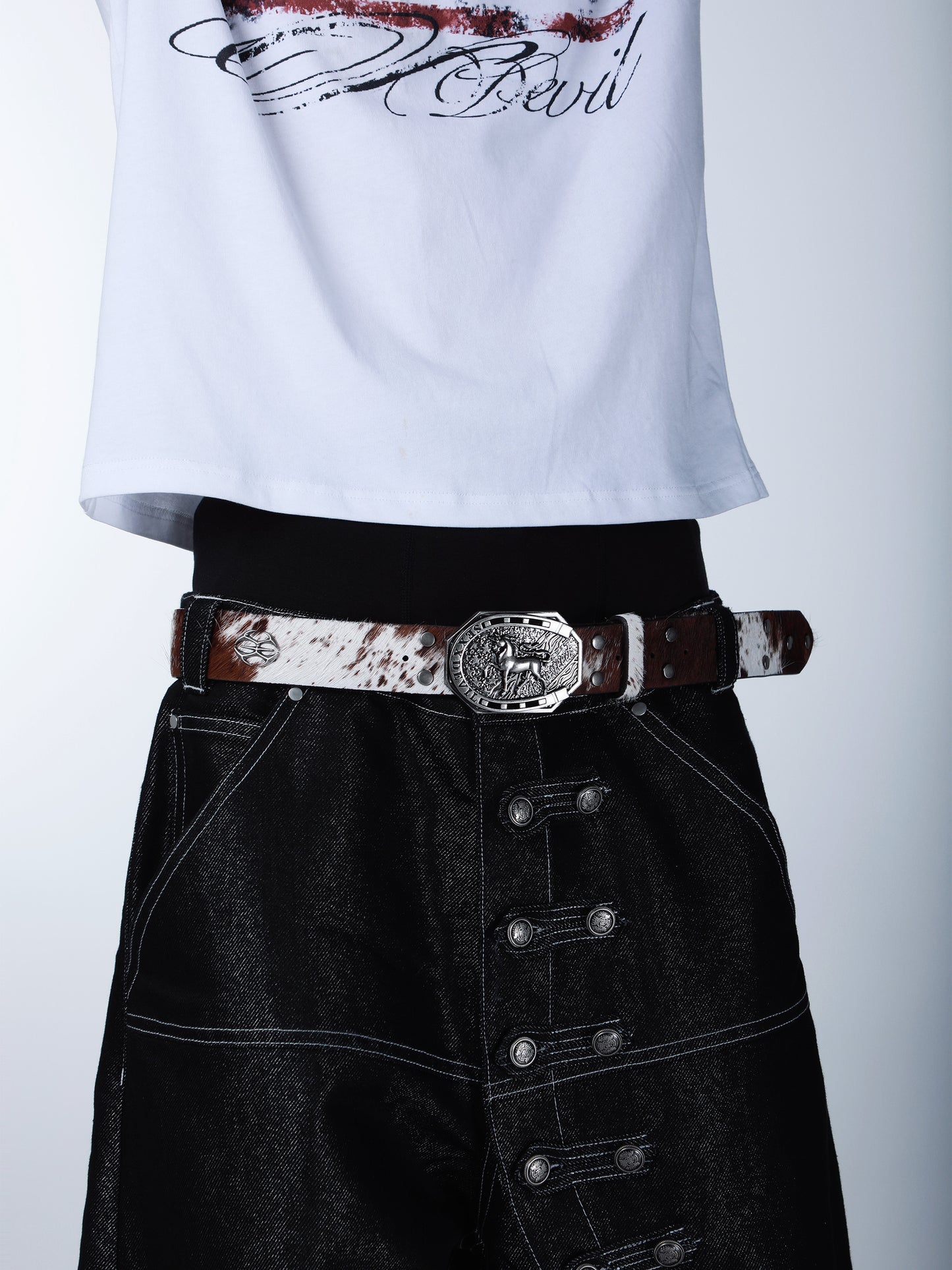 SEXXDEVIL Horseshoe Genuine Leather Belt