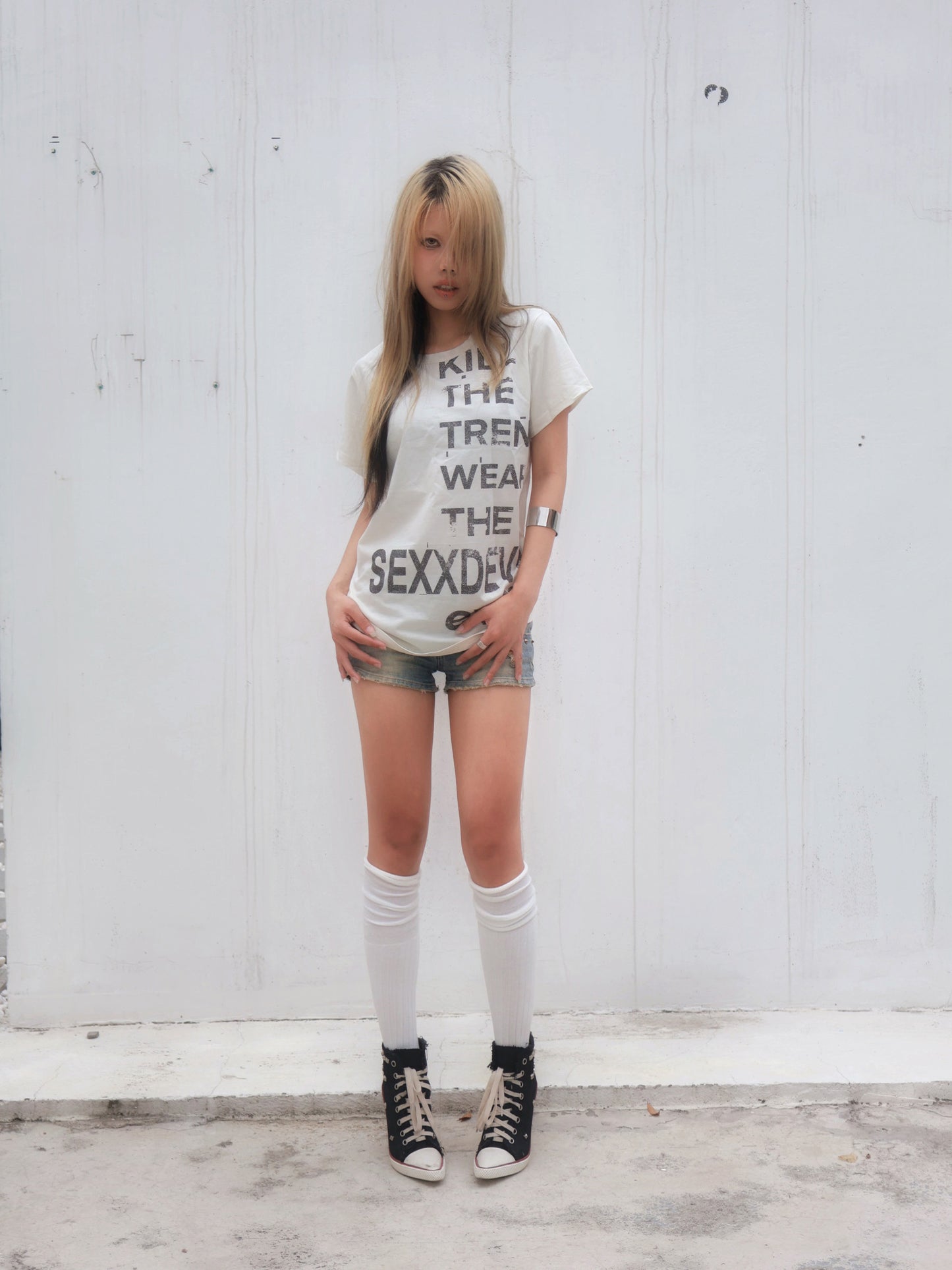 SEXXDEVIL Kill the trend printed T-shirt