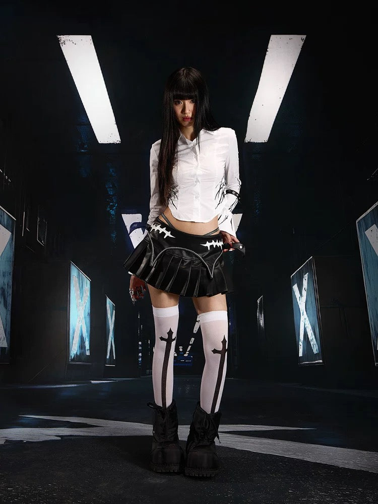 SEXXDEVIL Little Devil Leather Skirt