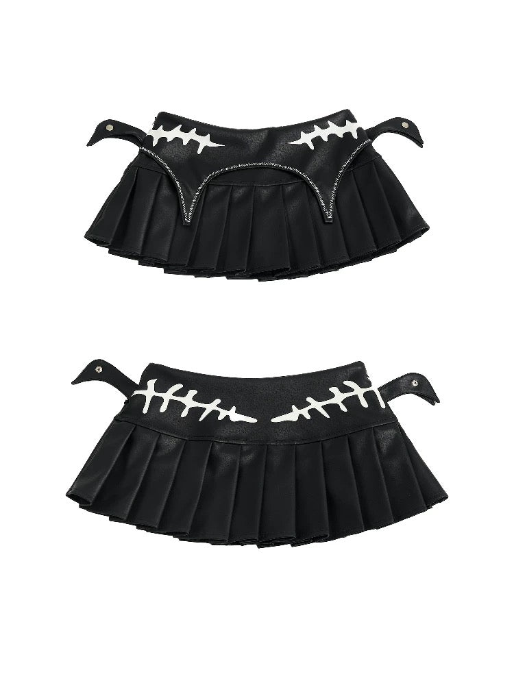 SEXXDEVIL Little Devil Leather Skirt