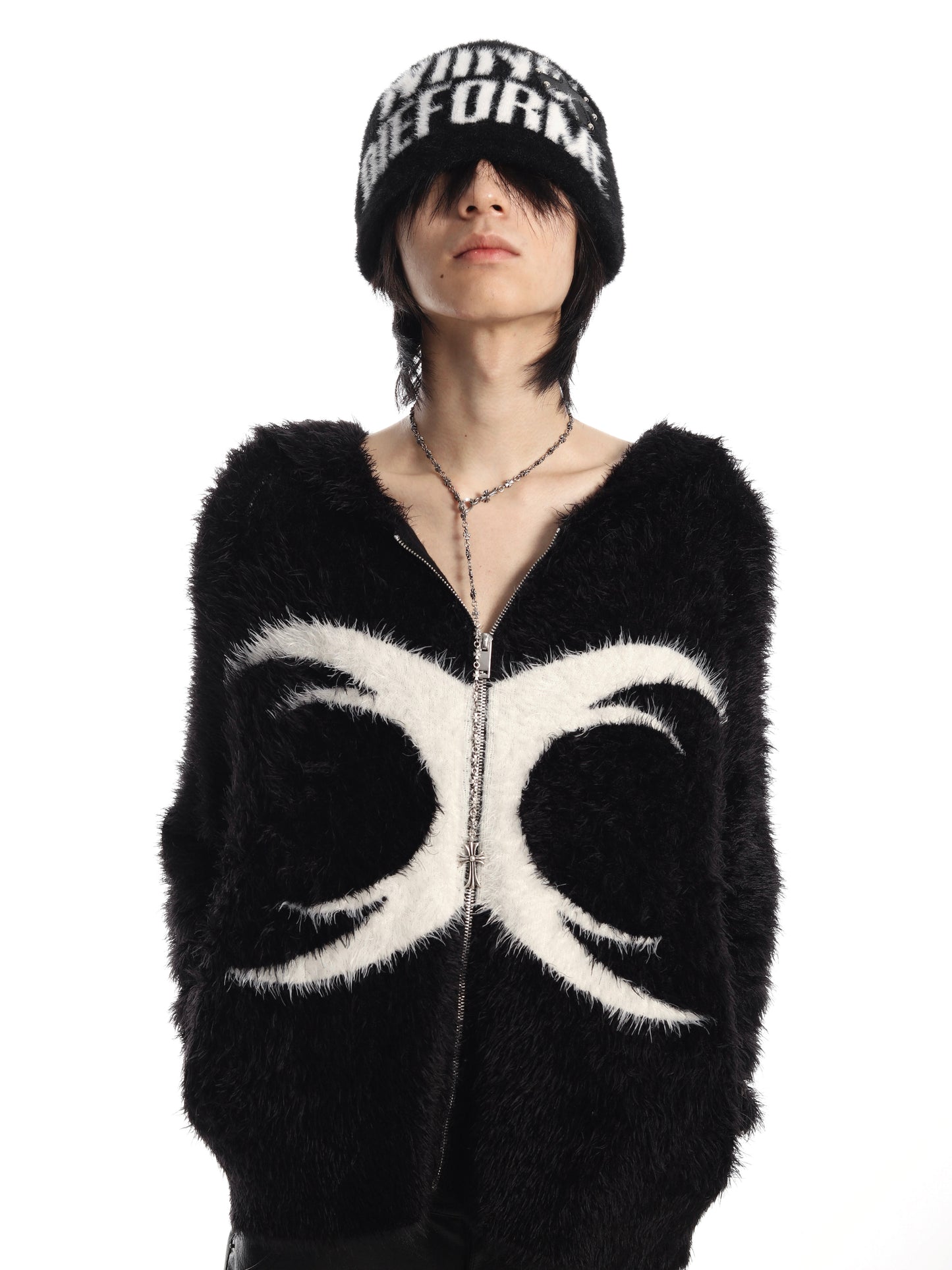 SEXXDEVIL Jacquard Mohair Sweater Jacket