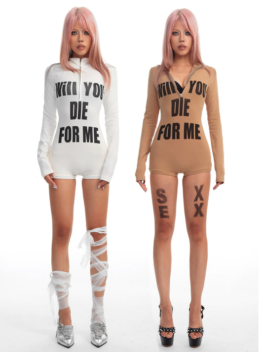 SEXXDEVIL WILL YOU DIE FOR ME Romper
