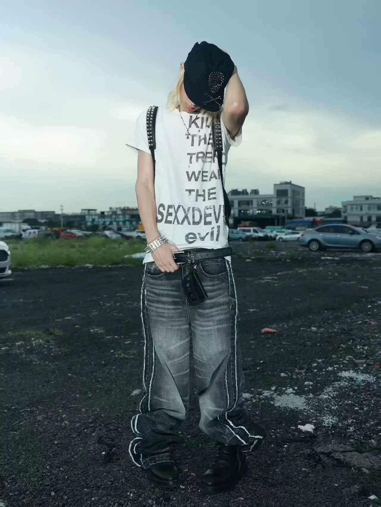SEXXDEVIL Kill the trend printed T-shirt