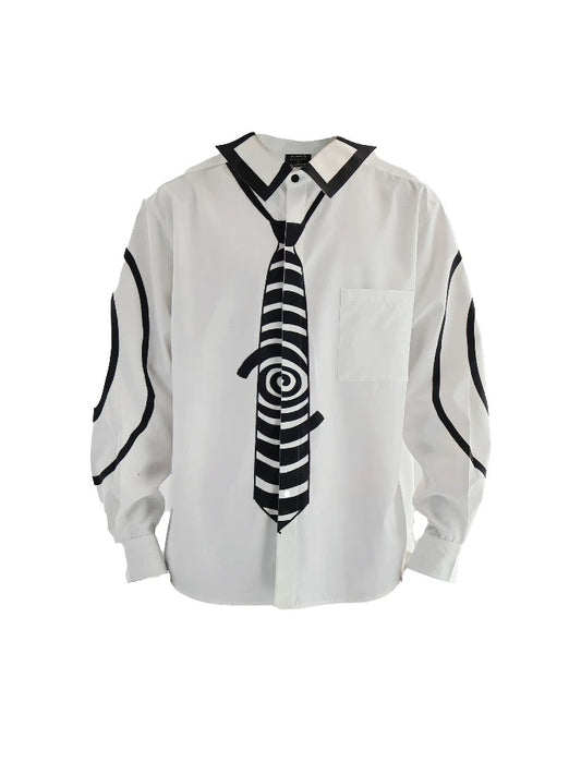 SEXXDEVIL Infinite Loop Circle Print Shirt