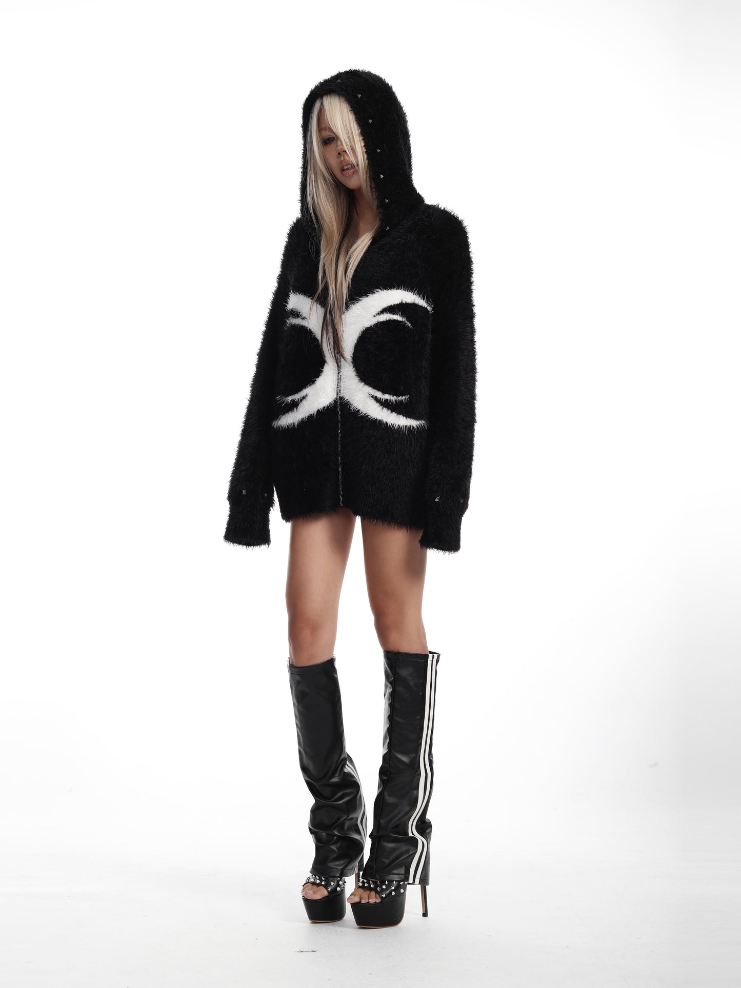 SEXXDEVIL Jacquard Mohair Sweater Jacket