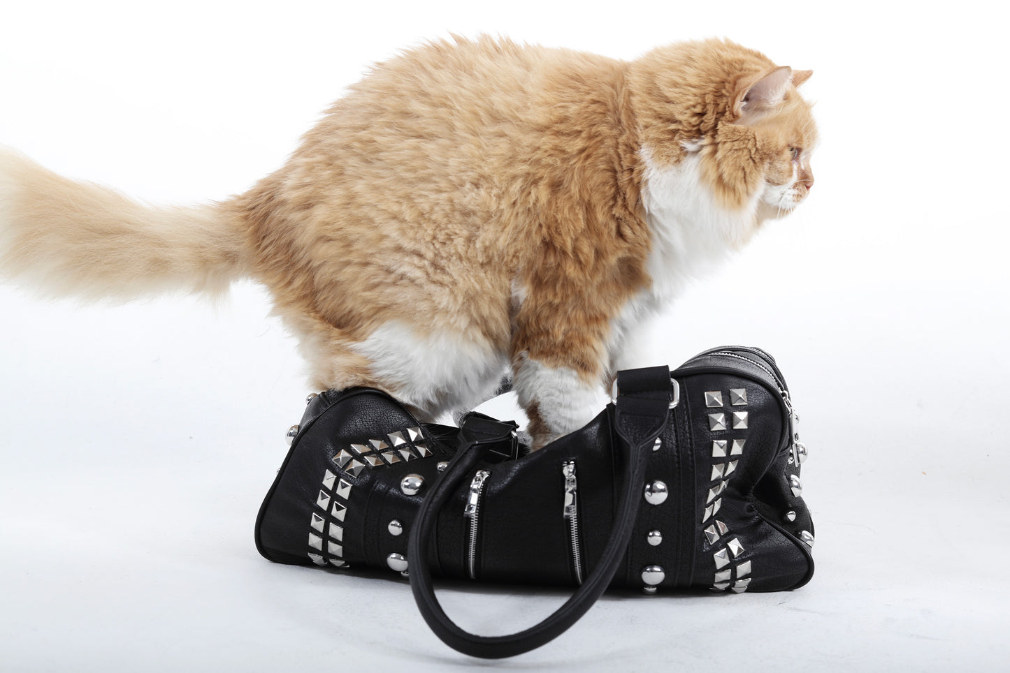 SEXXDEVIL Studded Leather Handbag