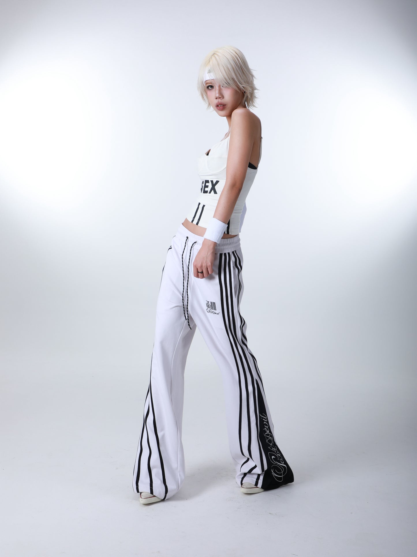 SEXXDEVIL "DESIRE" Stripe Sweatpants