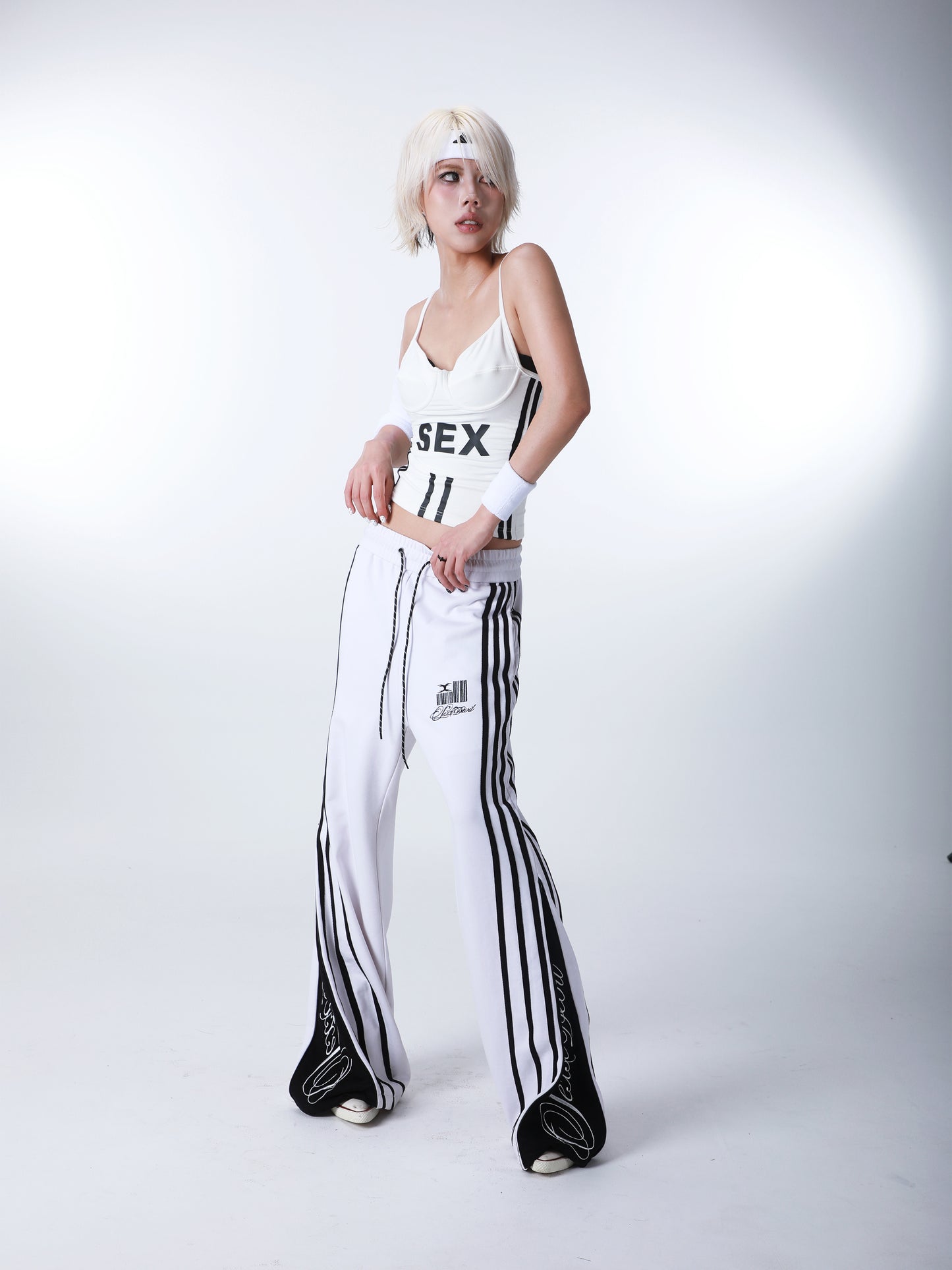 SEXXDEVIL "DESIRE" Stripe Sweatpants