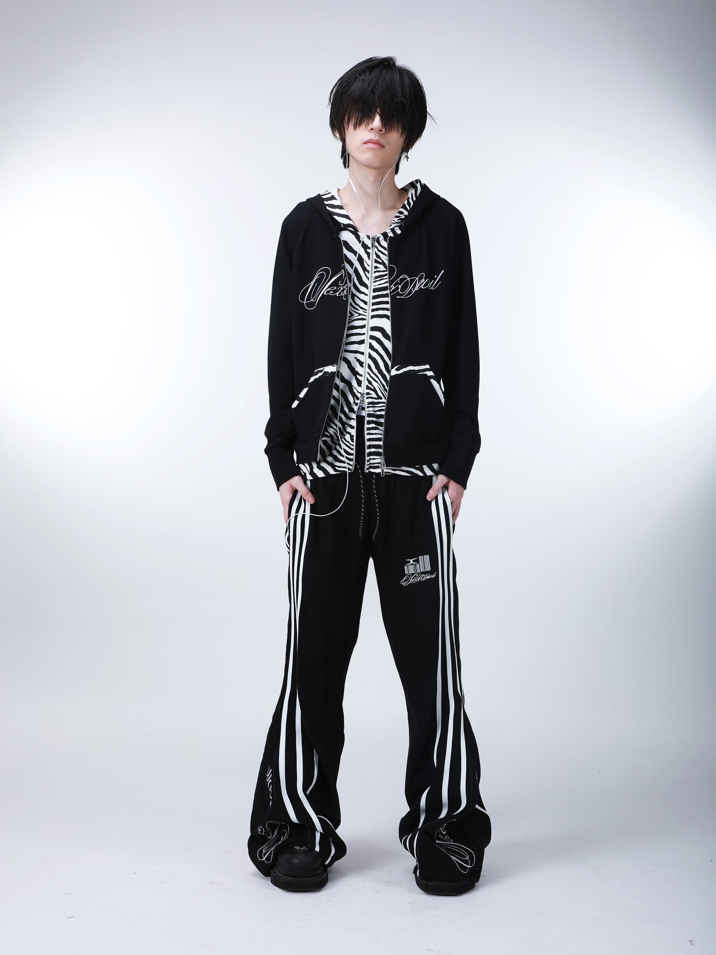 SEXXDEVIL "DESIRE" Stripe Sweatpants