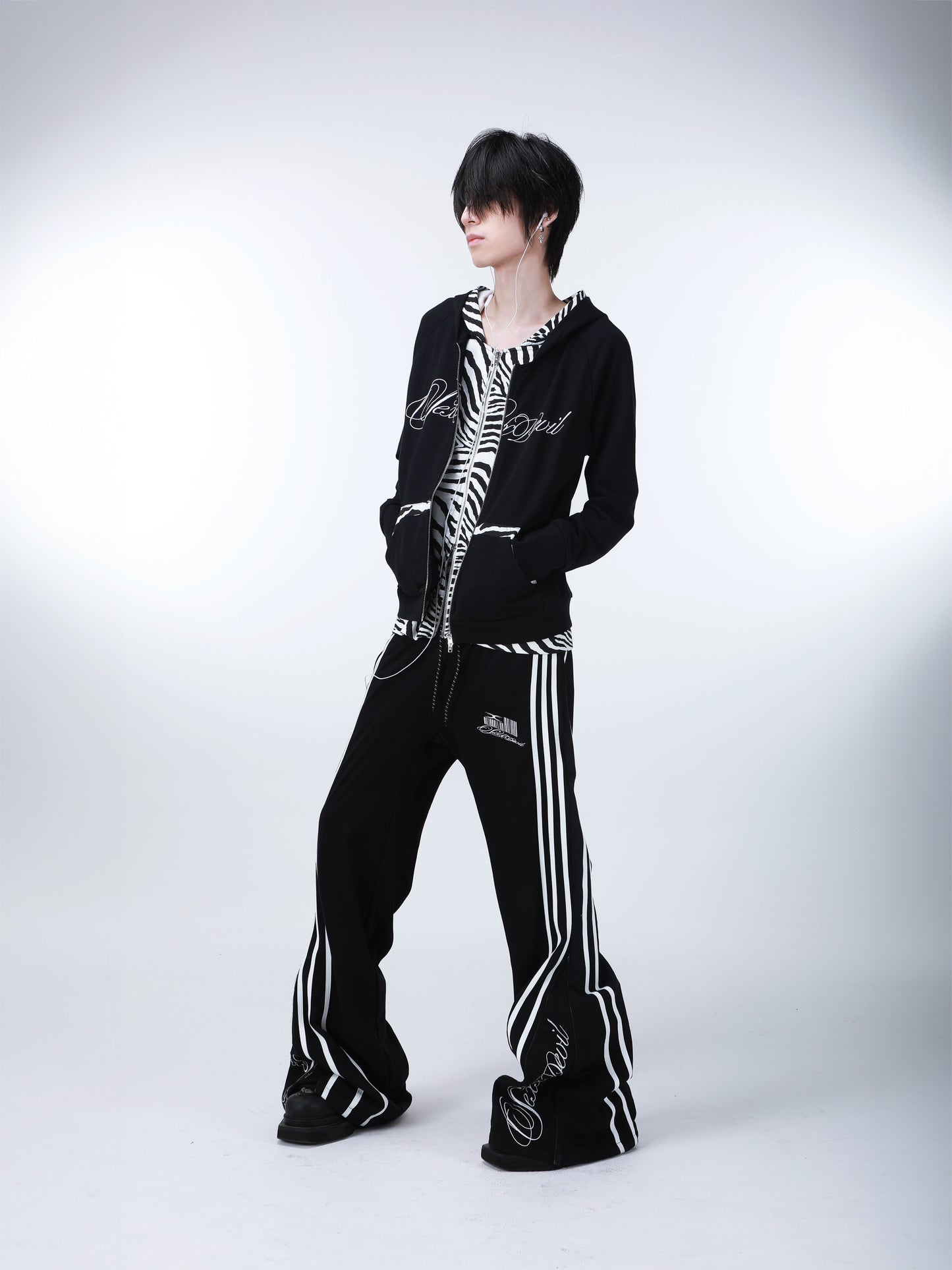SEXXDEVIL "DESIRE" Stripe Sweatpants