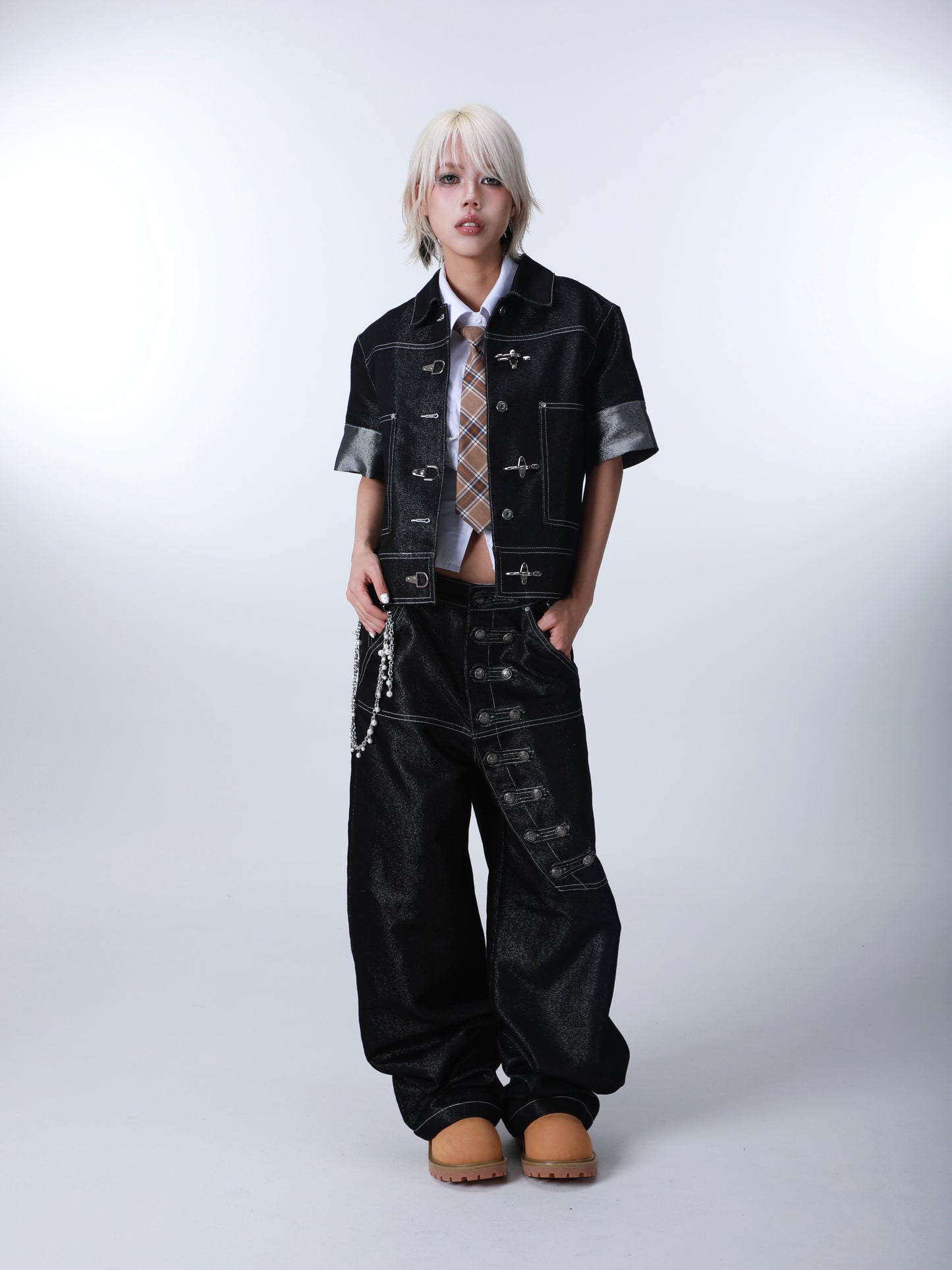 SEXXDEVIL Napoleon Silver-Thread Jeans